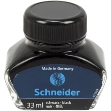 Чорнило "SCHNEIDER" /S6911/ чорне, 33мл в скляній банці, для перових ручок (1/9)