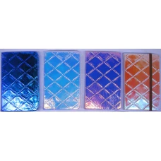 Блокнот на гумці 7,5*10,5/80 /780-200/ "Ромб просторч" ## , кол.край 4 кол.,  (1/24)
