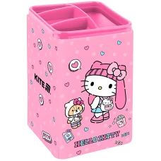 Стакан-підставка для ручок "Kite" /HK25-105-1/ Hello Kitty квадратний  (1/12)