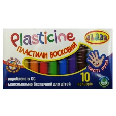 Пластилін "CLASS" "Чисті руки" 10кол. /7626C/ 170г. восковий (1/60)