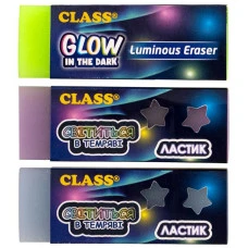 Гумка "CLASS" /4985-1C/ Eco-PVC кольоровий, прямокутний, в картонному дисплеї, "GLOWING" (20/400)