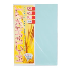 Папір кольоровий "М-Стандарт" A4 паст. (80г) Св. Блакитна /120-MB30/ (100арк)