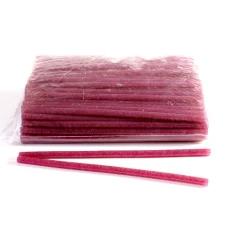 Клей для термопістолета з глітером /1208/ РОЖЕВИЙ d=1,1см довжина 19см. (1кг)  (1/25)