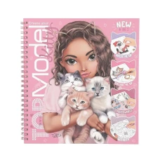 Набір для творчості 24*20,5см/46арк. /2560-2/ "Top Model котик" +наклейки 5арк. (1/12)