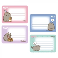 Наклейки на тетради "YES" /955505/ "Pusheen" 8 шт/уп (1/100)