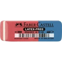 Гумка "Faber-Castell" /187040/ 7070-40 каучукова, червоно-синя (40)