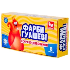 Гуаш "Школярик"  8 кол. 20 мл /83412900-UA/ (1/10)
