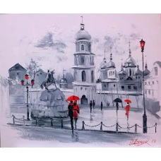 Алмазна мозаїка "Go to art" /177105/  "Софіївська площа в Києві" 40*50см
