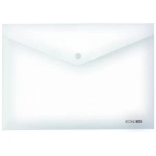 Папка-конверт на кнопці В5 "ECONOMIX" /E31302-00/ 180мкм, прозора "глянець" (12/180)
