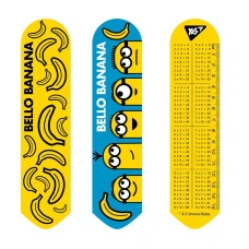 Закладки 2D "Yes" /707349/ "Minions" + лін.15см + табл. множ., 19*4,5 см (1/100)