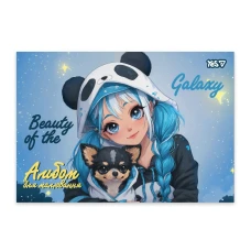 Зошит для малювання А4/20арк "YES" /130641/ клеєний, з перфорацією Beauty of the galaxy (6/96)