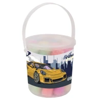 Крейда кольорова 12 шт. JUMBO "YES" /400512/ "Street Drift" в відрі (1/24)