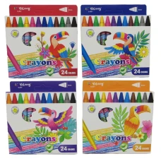 Олівці воскові 24 кол. /95087-24/ "Птах" (1/36)