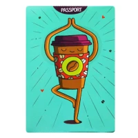 Обкладинка Паспорт "Полімер" /307016/ Passport "Cofee" ПВХ з надр. (20)