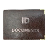 Обкладинка Документ ID "TASCOM" /129-Па/ "ID DOCUMENTS" зі вкладишем, боковий згин,  шкірзам (1/10)