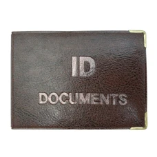 Обкладинка Документ ID "TASCOM" /129-Па/ "ID DOCUMENTS" зі вкладишем, боковий згин,  шкірзам (1/10)
