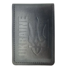 Обкладинка ID Паспорт "4PROFI" /28222/524/шкірзам, Ukraine Тризуб чорний тиснення Обкладинка ID Паспорт "4PROFI" /28222/524/шкірзам, Ukraine Тризуб чорний тиснення