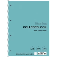 Тетрадь А4+/80л. "Student" спираль соч./подкл. /A4-080-6716L/ ==, крем блок, матлам, 70г/м2 (4/36)