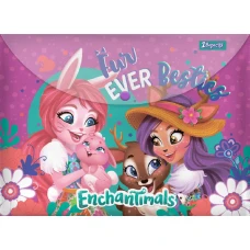 Папка-конверт на  кнопці А4 "1В" /491837/ "Enchantimals" (12/60/120)