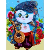 Картина за номерами "SANTI" /954410/ "Пан Їжачок" 30*40 см