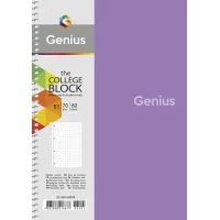 Блокнот "Genius" спіраль /B5-080-6802K/ ##, пластик 0,5 мм, 70 г/м2, заокруглені кути (4/64)