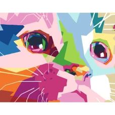 STOCK Картина за номерами „Cute Cat“, 35*45см /N00013205/ RS