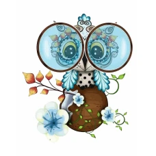 STOCK Картина за номерами „Cute Owl“, 35*45см /N00013210/ RS