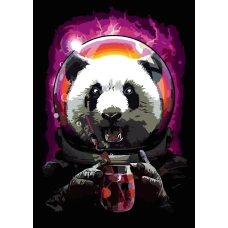 STOCK Картина за номерами „Панда космонавт“, 35*45см /N00013218/ RS