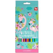 Олівці кольорові "Школярик" 12 кол. /138SH-12/ тригранні (1/12)