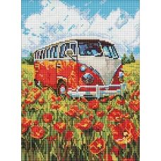 Алмазна мозаїка "Ідейка" /AMO8215/ "Подорож у червоне" 30*40см