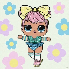Картина за номерами "Ідейка" /KHO1101/ "LOL Surprise! Spring Bling Dawn" 40*40 см