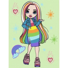 Картина за номерами "Ідейка" /KHO1236/ "Rainbow High Amaya Raine" 30*40см