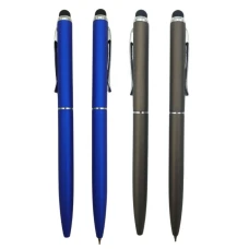 Ручка кулькова поворотна "LUXOR" /2929/2930/ "Premier-Touch Pen" метал, стилус, корпус: синій, сірий, мікс (10)