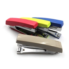 Степлер "Kangaro" /HD-10D/ №10 20арк., глибина 60мм, довжина 105мм, антистеплер, пластик мікс (1/10/60)