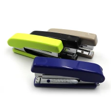 Степлер "Kangaro" /HD-10EX/ №10 20арк., глибина 63мм, довжина 105мм, антистеплер, пластик мікс (1/10/60)