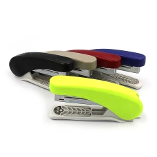 Степлер "Kangaro" /HDZ-10/ №10 20арк., глибина 55мм, довжина 117мм, антистеплер, пластик мікс (1/10/60)