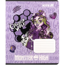 Зошит уч. "Kite" 12арк.# /MH25-232/ софт тач + УФ лак, Monster High (25/600)