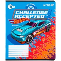 Зошит уч. "Kite" 12арк.== /HW25-234/ гібр. лак + УФ лак, Hot Wheels (25/600)