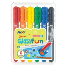 Пастель для скла "Amos" /GF6PC/ Glass Fun 6 кольорів (1/12) Пастель для скла "Amos" /GF6PC/ Glass Fun 6 кольорів (1/12)