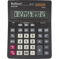 Калькулятор "Brilliant" /BS-111/ настол.12-разр.2пам.204*155*37мм