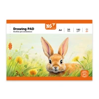 Зошит для малювання А4/20арк "YES" /130608/ на скобі, з перфорацією, 100гр/м2, Orange Line Pets (4/128)