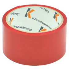 Скотч пакувальний "Канцмайстер" /KT94252/ 48мм*35м (40мкм) червоний (6/72)