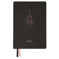 Дневник А5 недат "Leo Planner" /252703/ "Hypnotic", мягкий, черный, 320стр. (1/20)