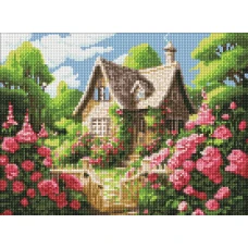 Алмазна мозаїка "Ідейка" /AMO8141/ "Затишний будиночок" 30*40см