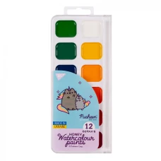 Акварель "YES" 12 кол. /110275/ Pusheen, медова б/п (1/48) Акварель "YES" 12 кол. /110275/ Pusheen, медова б/п (1/48)