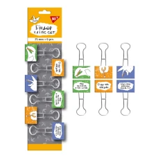 Біндер "YES" №25 мм /140092/ 6шт в уп.(1/12/240)