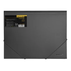 Папка з гумками A4 "SCHOLZ" /10506/09/ чорн. (1/20)