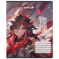 Зошит уч. "Kite" 18арк.== /K25-237-1/ софт-тач + УФ лак, Kite Anime (20/400)