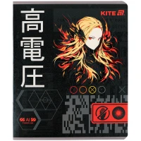 Зошит уч. "Kite" 24арк.== /K25-239/ гібр. лак + УФ лак, Kite Anime (20/320)