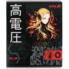 Зошит уч. "Kite" 24арк.== /K25-239/ гібр. лак + УФ лак, Kite Anime (20/320)